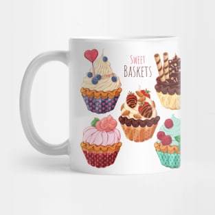 Sweet Cupcakes Illustration Mug